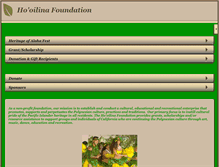 Tablet Screenshot of hooilinafoundation.com